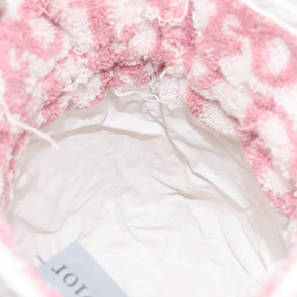 Christian Dior Vintage Trotter Pouch Pile, PINK, COTTON, Clutche & pouche