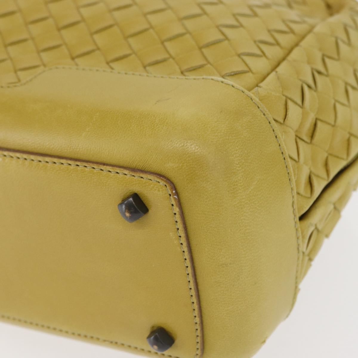 Bottega Veneta Vintage handbag Leather, YELLOW, LEATHER, Handbag