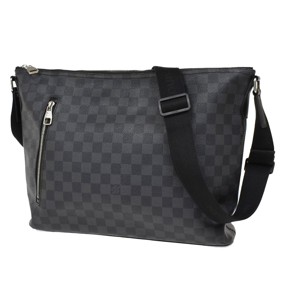 Louis Vuitton Mick Messenger Bag Damier Graphite, BLACK, LEATHER, Crossbody bag