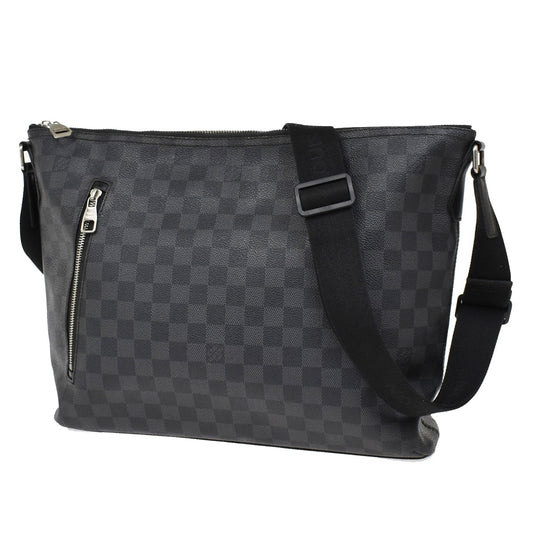 Louis Vuitton Mick Messenger Bag Damier Graphite, BLACK, LEATHER, Crossbody bag