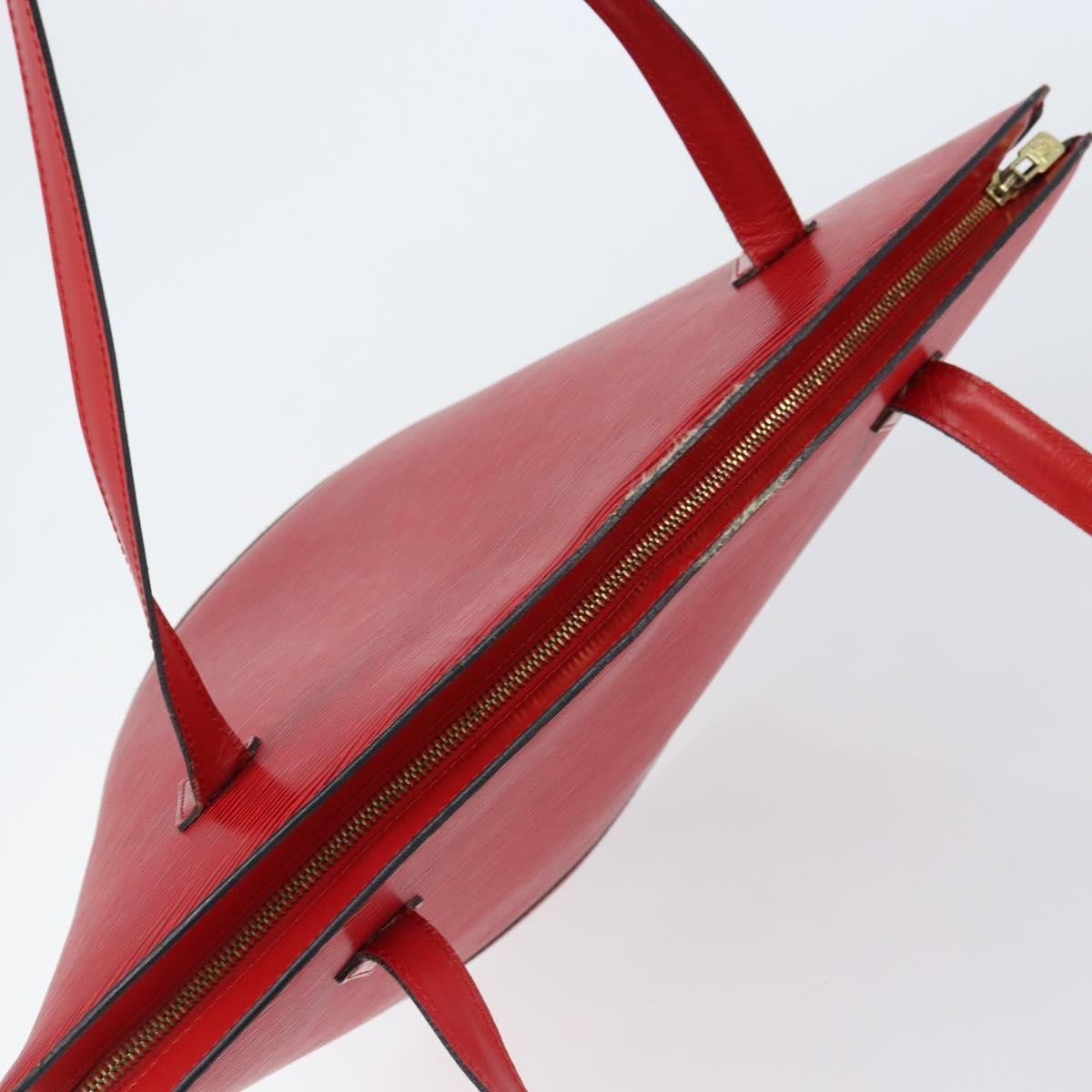 Louis Vuitton Saint Jacques Handbag Epi Leather, RED, LEATHER, Shoulder bag