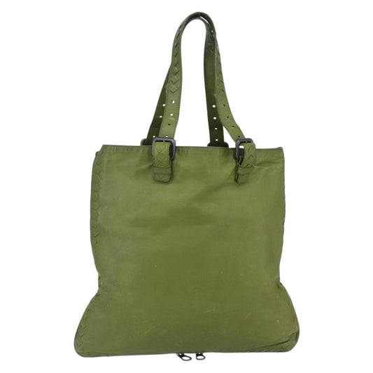 Bottega Veneta Intrecciato Leather, GREEN, LEATHER, Shoulder bag