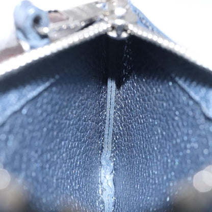 Louis Vuitton Pochette Clés Monogram Empreinte, NAVY, LEATHER, Wallets