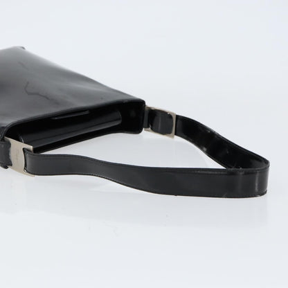 Salvatore Ferragamo Vala Shoulder Bag Patent Leather, BLACK, PATENT_LEATHER, Shoulder bag