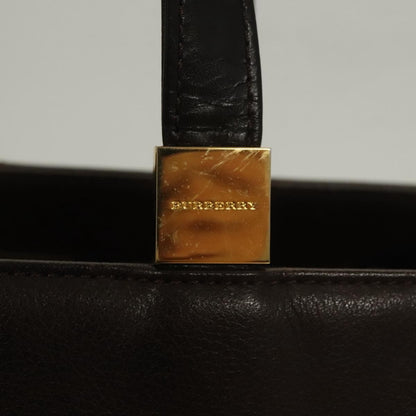 Burberry Vintage Handbag Leather, BROWN, LEATHER, Handbag