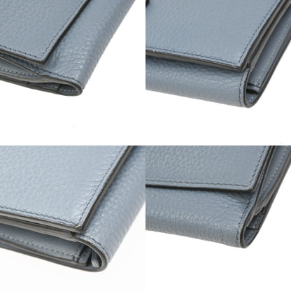 Fendi Peekaboo Wallet Leather, Blue, Leather, Wallet