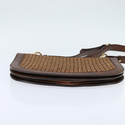 Stella McCartney Flap Shoulder Bag Polyester, BROWN, POLYESTER, Shoulder bag