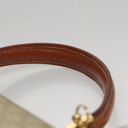 Celine Vintage Convertible Top Handle Bag Macadam Coated Canvas, BEIGE, CANVAS, Handbag