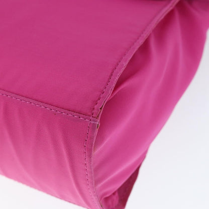 Fendi Top Handle Flap Bag Nylon, PINK, NYLON, Handbag