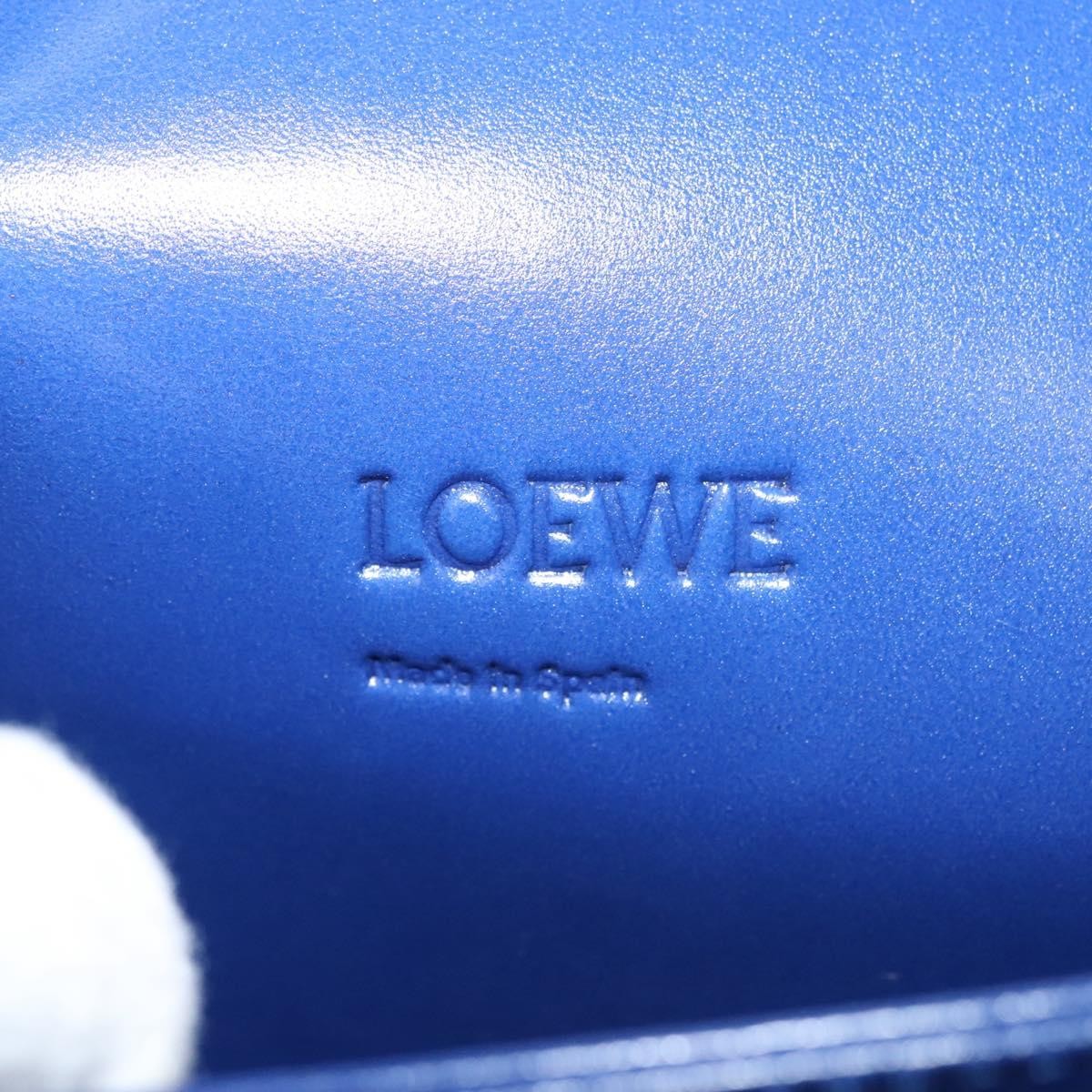 Loewe Barcelona Shoulder Bag Leather, BLUE, LEATHER, Shoulder bag
