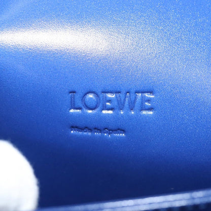 Loewe Barcelona Shoulder Bag Leather, BLUE, LEATHER, Shoulder bag