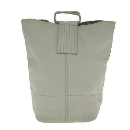 Prada Vintage Handbag Leather, WHITE, LEATHER, Handbag