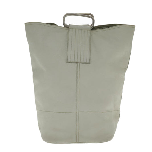 Prada Vintage Handbag Leather, WHITE, LEATHER, Handbag