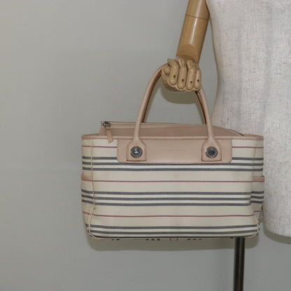 Burberry Nova Check Tote Canvas and Leather, BEIGE, CANVAS, Tote bag