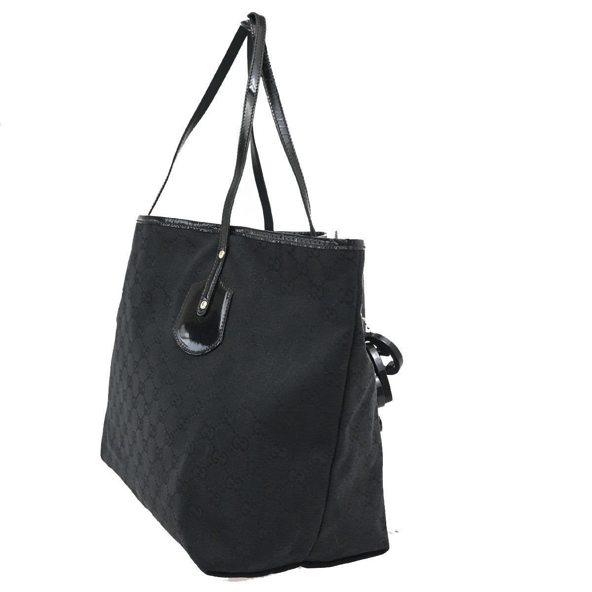 Gucci Jolie Tote GG Canvas, BLACK, CANVAS, Tote bag