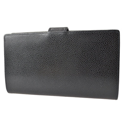 Chanel Timeless CC French Wallet Caviar, BLACK, LEATHER, Wallets