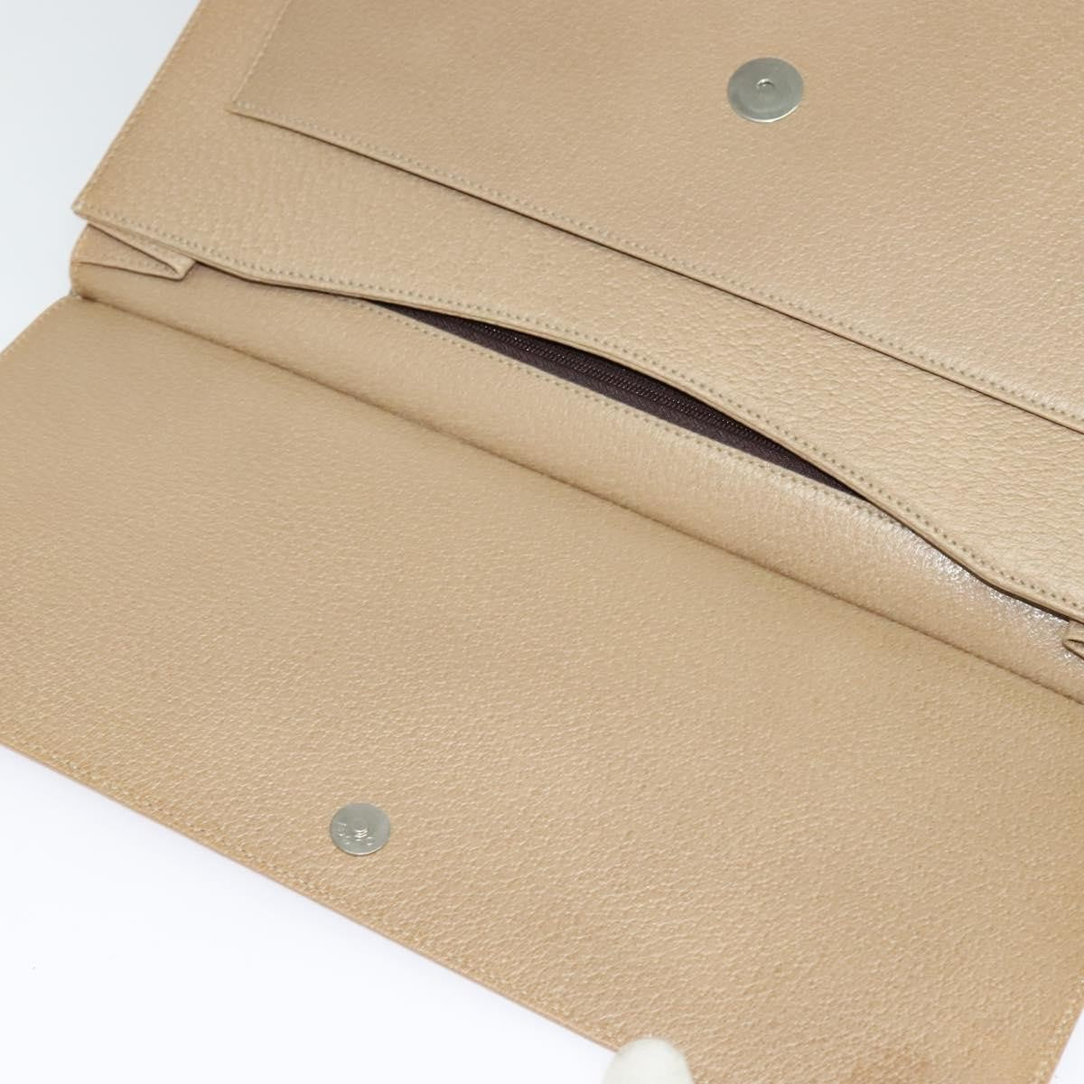 Gucci Vintage Shoulder Bag Leather, BEIGE, LEATHER, Shoulder bag