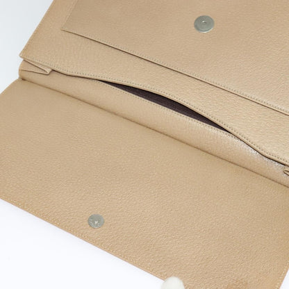 Gucci Vintage Shoulder Bag Leather, BEIGE, LEATHER, Shoulder bag