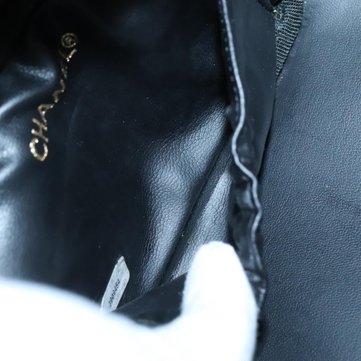 Chanel Vanity pouch Leather, BLACK, PATENT_LEATHER, Toiletry Case