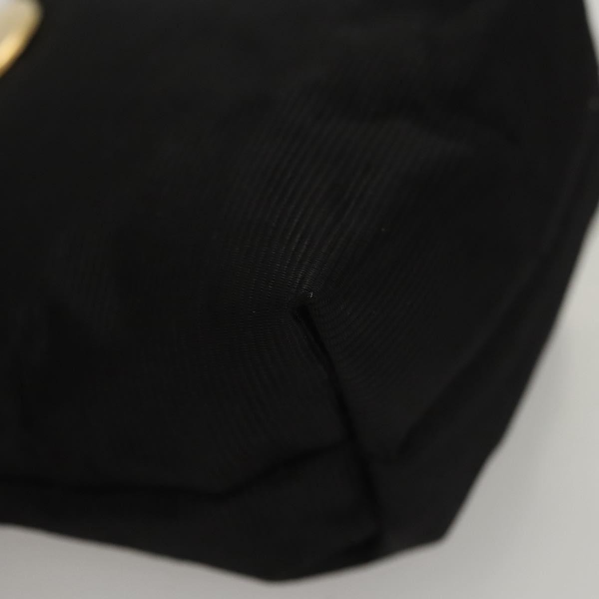 Celine Circle Logo Pouch Nylon, BLACK, NYLON, Clutche & pouche