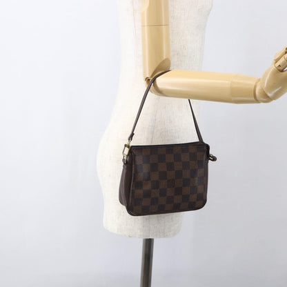 Louis Vuitton Trousse Make Up Bag Damier Canvas, BROWN, CANVAS, Clutche & pouche
