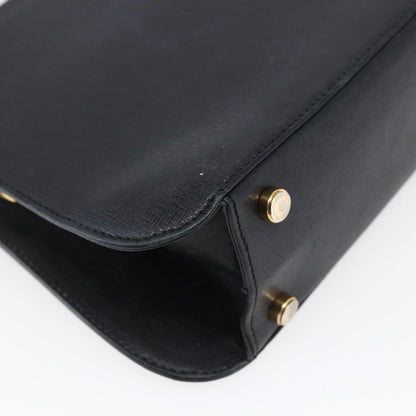 Salvatore Ferragamo Vintage Shoulder Bag Leather, BLACK, LEATHER, Shoulder bag