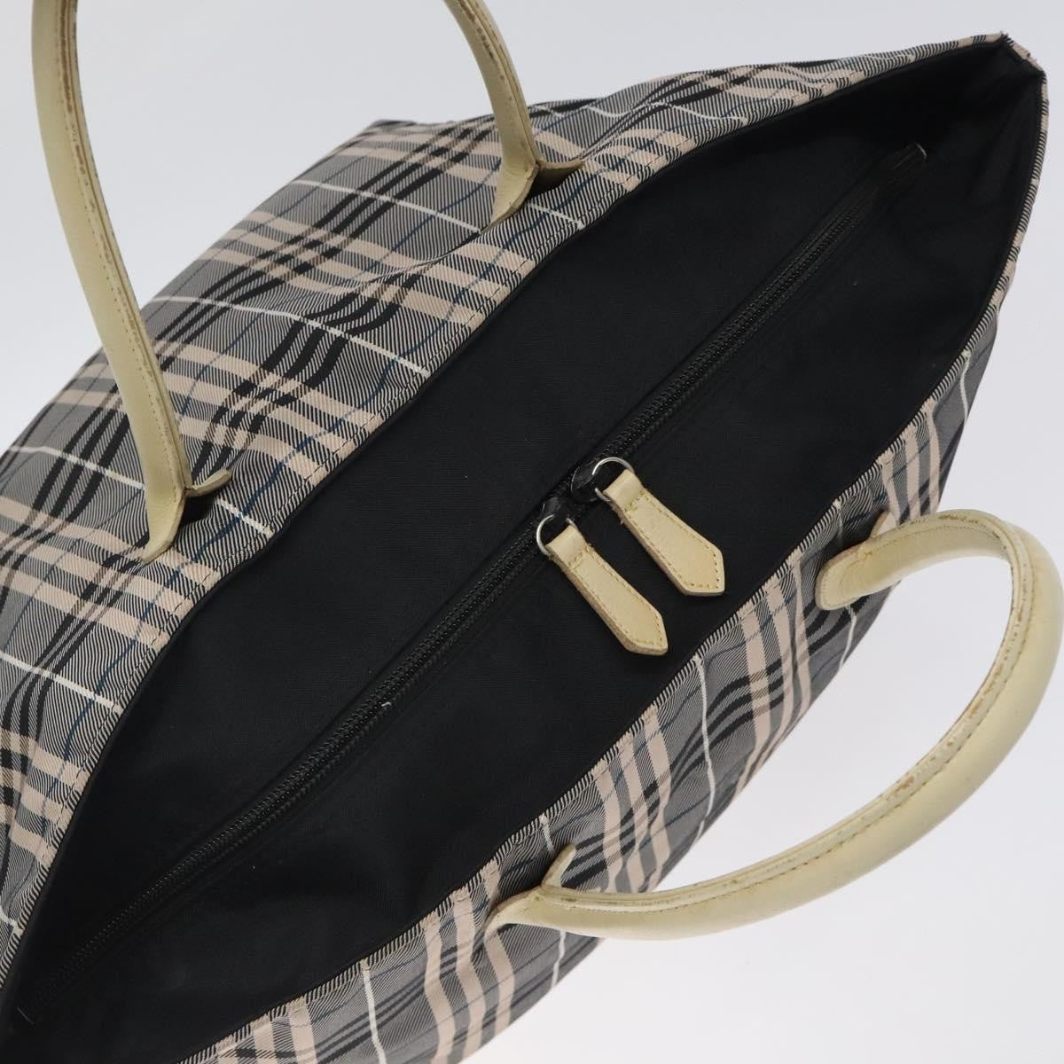 Burberry Nova Check Tote canvas check pattern, NAVY, CANVAS, Tote bag