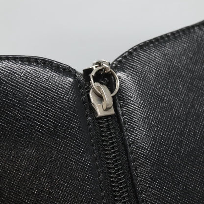 Salvatore Ferragamo Gancini Shoulder Bag Leather, BLACK, LEATHER, Shoulder bag