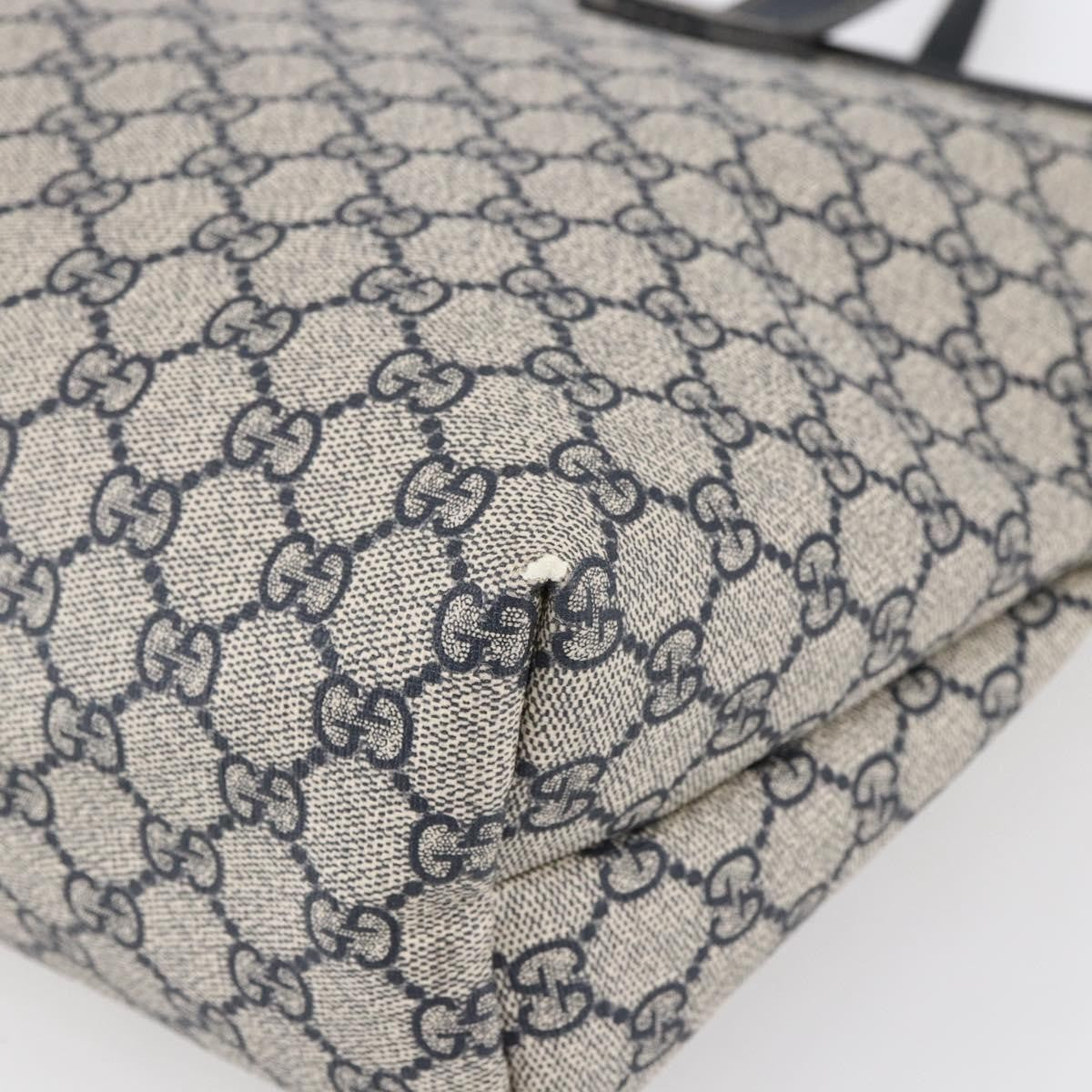 Gucci Open Tote GG Canvas, NAVY, CANVAS, Tote bag