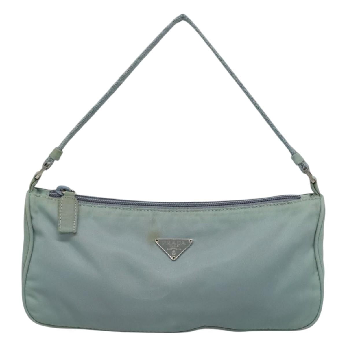 Prada Pochette Shoulder Bag Tessuto, BLUE, NYLON, Clutche & pouche