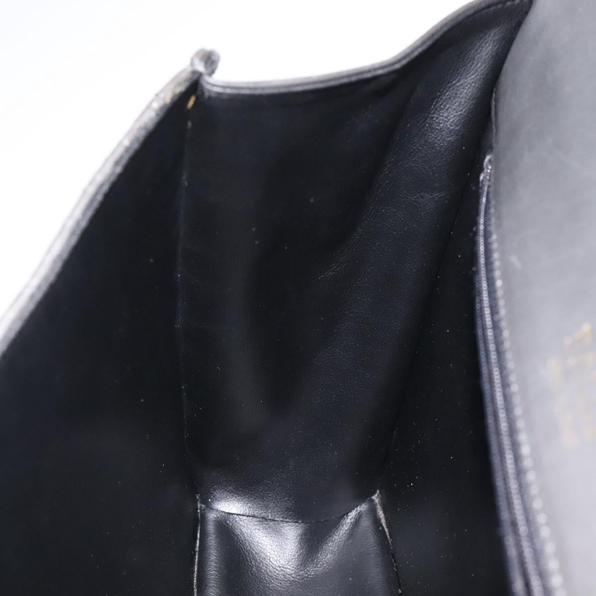 Bally Vintage Handbag Quilted Leather, GRAY, LEATHER, Handbag