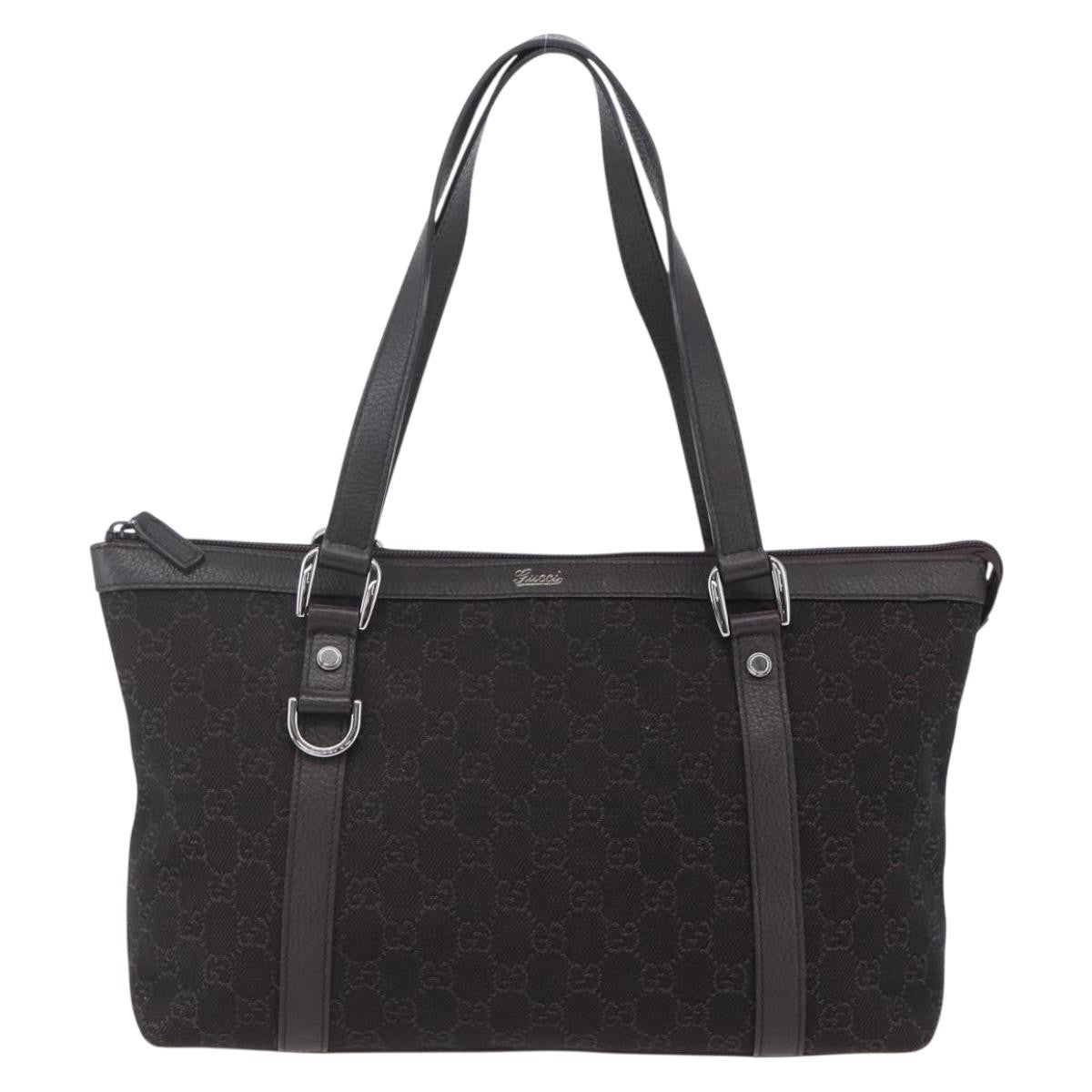 Gucci Abbey Zip Tote GG Canvas, BROWN, CANVAS, Tote bag