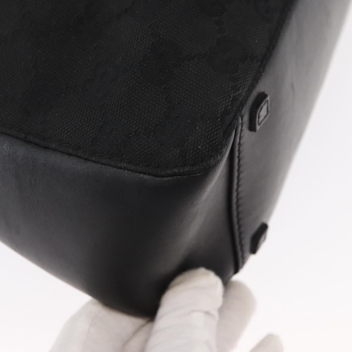 Gucci Vintage Handbag Canvas, BLACK, CANVAS, Handbag