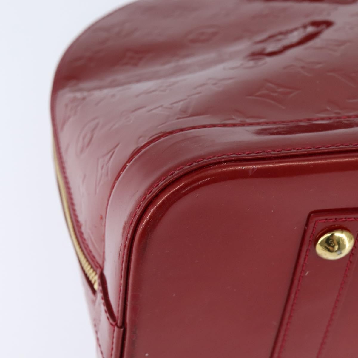 Louis Vuitton Alma Handbag Monogram Vernis, RED, PATENT_LEATHER, Handbag