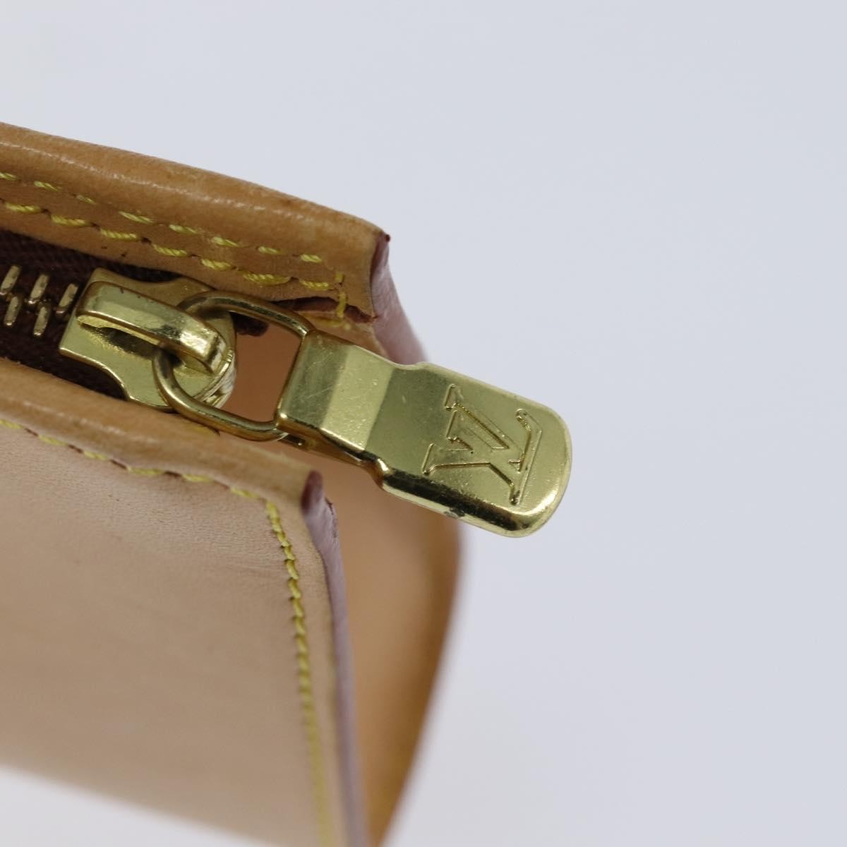 Louis Vuitton Pochette Accessoires Nomad Leather, BEIGE, LEATHER, Clutche & pouche