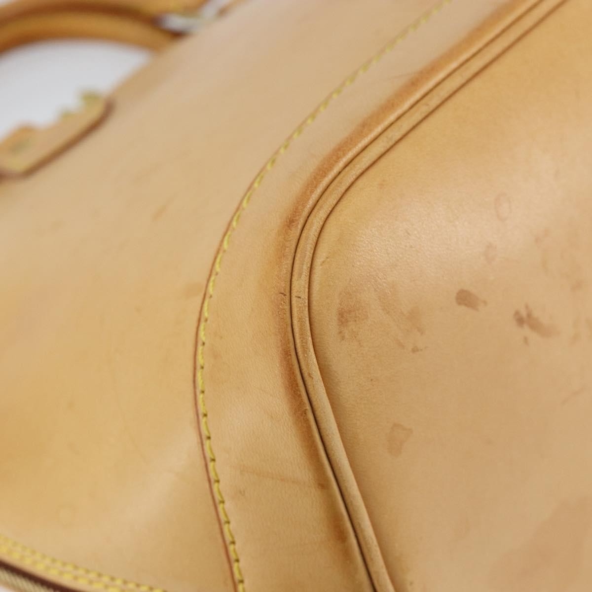 Louis Vuitton Alma Handbag Nomade Leather, BEIGE, LEATHER, Handbag