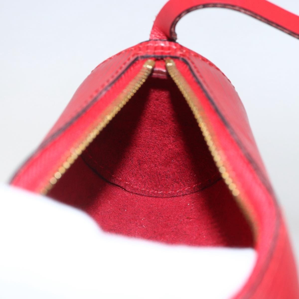 Louis Vuitton Soufflot Pochette Epi Leather, RED, LEATHER, Clutche & pouche