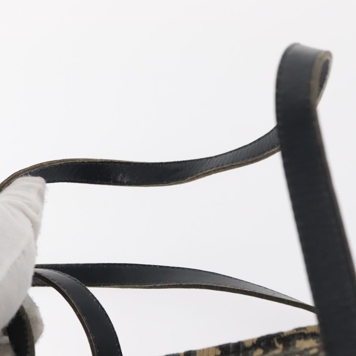 Christian Dior Vintage Trotter Handbag Canvas, NAVY, CANVAS, Handbag