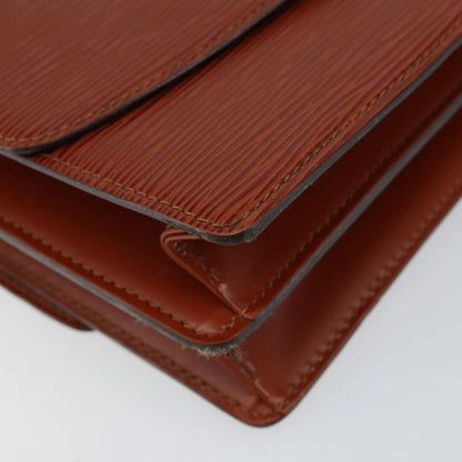 Louis Vuitton Grenelle Shoulder Bag Epi Leather, BROWN, LEATHER, Shoulder bag