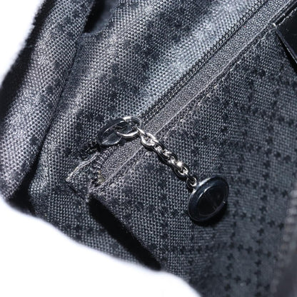 Gucci Vintage Bamboo Handle Bag Leather, BLACK, LEATHER, Handbag