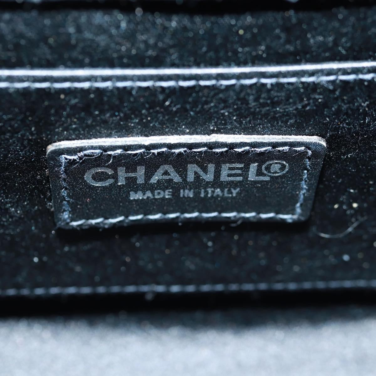 Chanel Vintage Crystal Camellia Evening Bag Satin, BLACK, SATIN, Shoulder bag