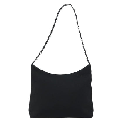 Salvatore Ferragamo Vala Shoulder Bag Nylon, BLACK, NYLON, Shoulder bag