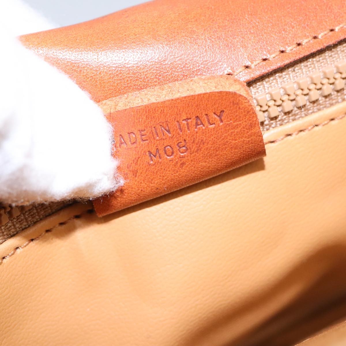 Celine Macadam Shoulder Bag Canvas, BEIGE, CANVAS, Shoulder bag