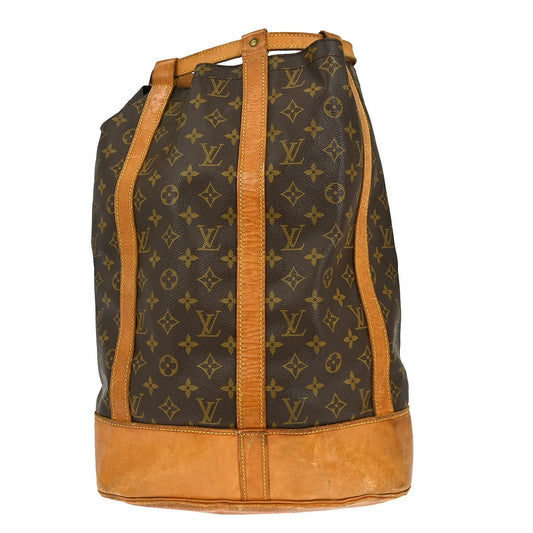 Louis Vuitton Randonnee Backpack Monogram Canvas, BROWN, CANVAS, Backpack