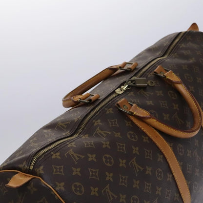 Louis Vuitton Keepall Bag Monogram Canvas, BROWN, CANVAS, Travel bag