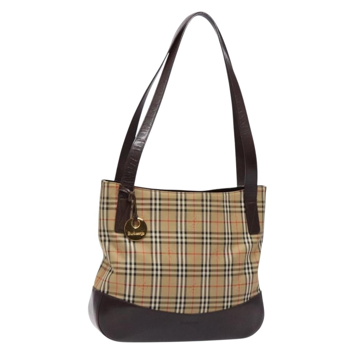 Burberry Nova Check Tote canvas check pattern, BEIGE, CANVAS, Tote bag
