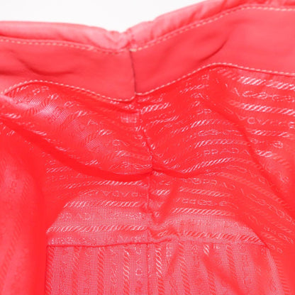 Prada Bow Tote Tessuto, ORANGE, NYLON, Handbag