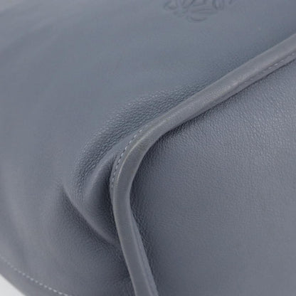 Loewe Anagram Shoulder Bag Leather, BLUE, LEATHER, Shoulder bag