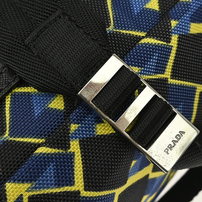 Prada Vintage Backpack Canvas, BLACK, CANVAS, Backpack