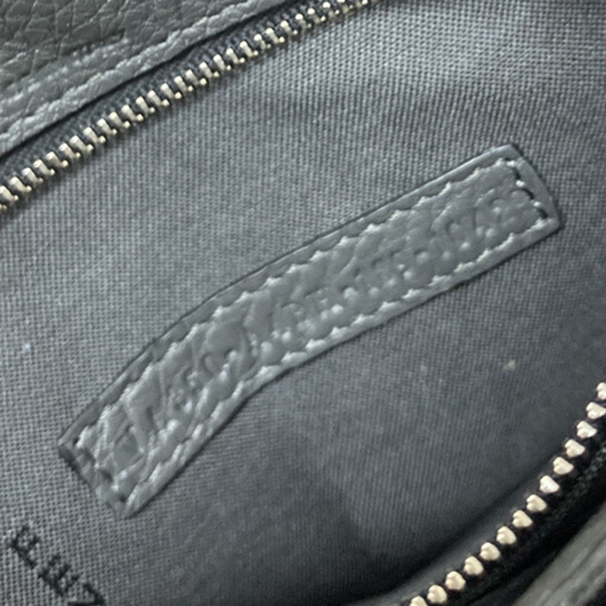 Fendi logo zip pouch FF Printed Leathear, GRAY, LEATHER, Clutche & pouche